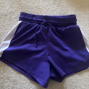 Five the label purple retro shorts